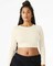 BELLA + CANVAS Women’s Micro Rib Long Sleeve Baby Tee for Layering Wear & Everyday Wear
